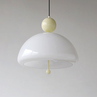 Vintage Pendant Lights - Creamy Glass Classic Pendant Lamp for Dining Room