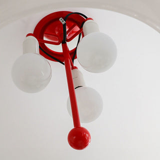Vintage Pendant Lights - Creamy Glass Classic Pendant Lamp for Dining Room