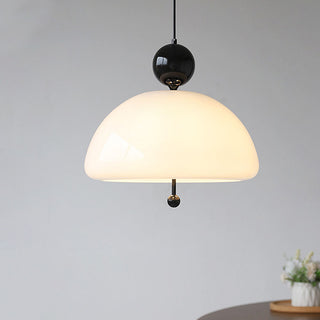 Vintage Pendant Lights - Creamy Glass Classic Pendant Lamp for Dining Room