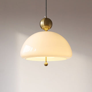Vintage Pendant Lights - Creamy Glass Classic Pendant Lamp for Dining Room