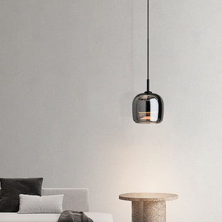 Adjustable mini pendant — Scandinavian glass fixture