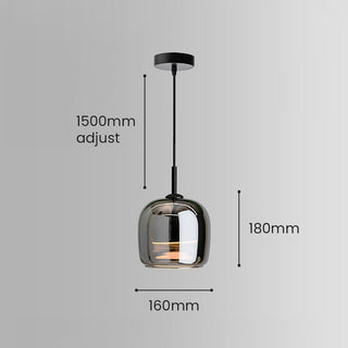 Suspensions Scandinaves - Mini suspensions en verre avec hauteur réglable
