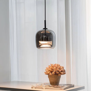 Scandinavian mini glass pendant with adjustable cord