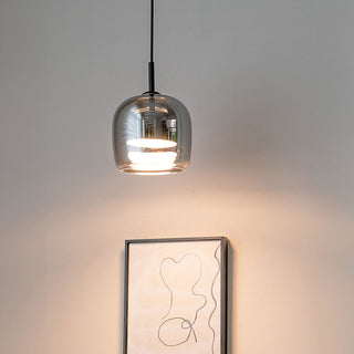 Scandinavian pendant with mini glass and cord