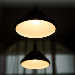 Orange Bauhaus kitchen pendant styled — hanging island fixture