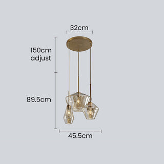 Clear Rod Pendant Light – Minimalist Adjustable Hanging Glass Lamp for Dining Room