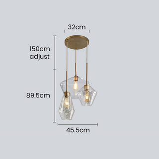 Clear Rod Pendant Light – Minimalist Adjustable Hanging Glass Lamp for Dining Room