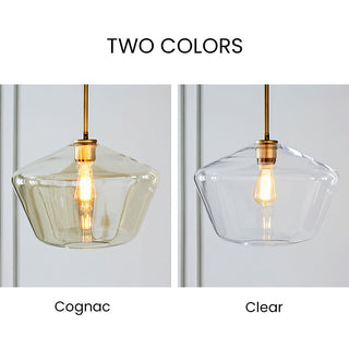Clear Rod Pendant Light – Minimalist Adjustable Hanging Glass Lamp for Dining Room