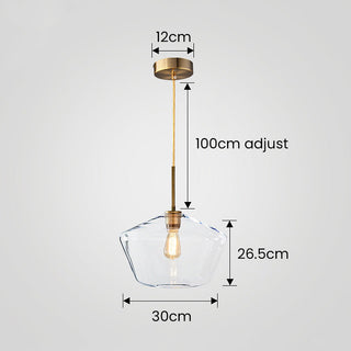 Clear Rod Pendant Light – Minimalist Adjustable Hanging Glass Lamp for Dining Room