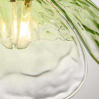 Glass rod flower pendant styled — stylish metal ceiling lamp