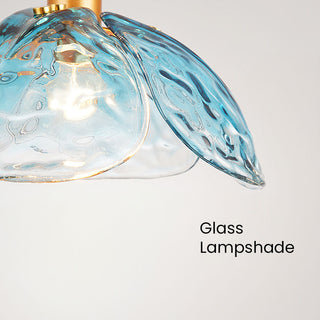 Suspension Tiges de Verre – Suspension Élégante en Forme de Fleur Avec Fixation Métallique