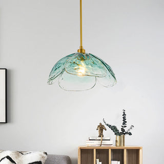 Suspension Tiges de Verre – Suspension Élégante en Forme de Fleur Avec Fixation Métallique
