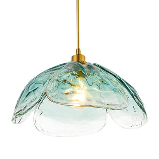 Suspension Tiges de Verre – Suspension Élégante en Forme de Fleur Avec Fixation Métallique