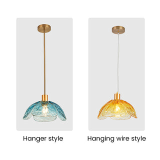 Suspension Tiges de Verre – Suspension Élégante en Forme de Fleur Avec Fixation Métallique