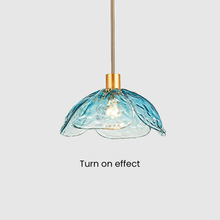 Suspension Tiges de Verre – Suspension Élégante en Forme de Fleur Avec Fixation Métallique