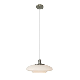 Modern white glass pendant — E27 ceiling hanging fixture