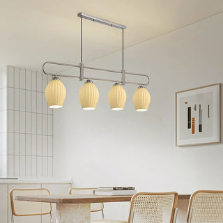 Colorful ceiling fixture glass E27 – modern dining close-up