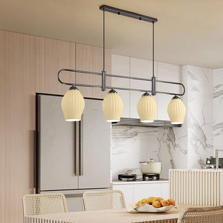 Glass colorful ceiling light E27 – modern dining room