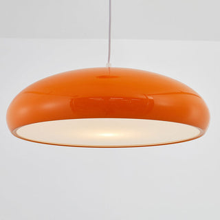 Acrylic pendant lamp in bold color — dining room fixture