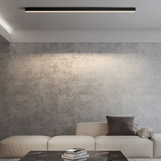 Simple acrylic ceiling light – LED flush mount side view