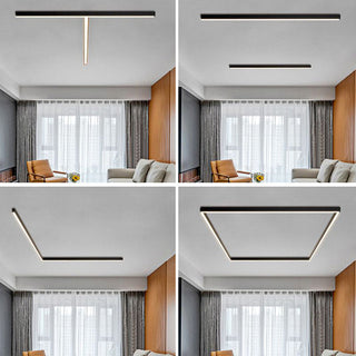 Flush mount acrylic LED ceiling lamp – simple living room
