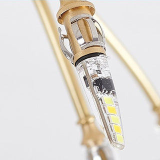 Plafonnier de chambre de luxe – Lustre moderne en verre étoile finition dorée