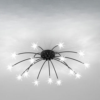 Plafonnier de chambre de luxe – Lustre moderne en verre étoile finition dorée