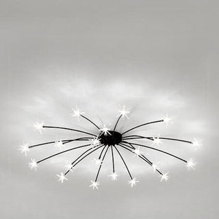 Plafonnier de chambre de luxe – Lustre moderne en verre étoile finition dorée
