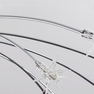 Plafonnier de chambre de luxe – Lustre moderne en verre étoile finition dorée