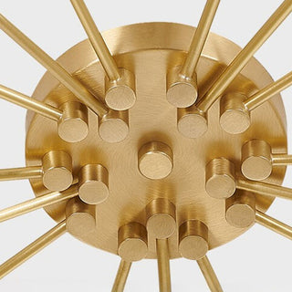Plafonnier de chambre de luxe – Lustre moderne en verre étoile finition dorée
