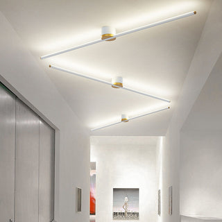 Strip ceiling lamp LED modern – soft glow living room