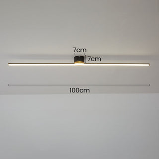 Plafón LED - Lámpara Moderna de Tiras con Luz Suave para Sala de Estar y Pasillo
