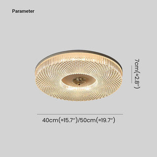 LED ceiling lamp with acrylic diffuser, modern bedroom fixture