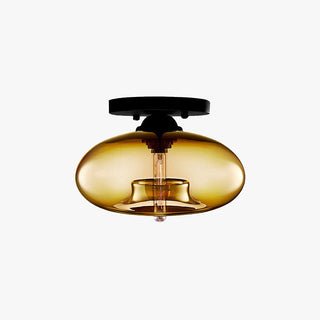 Colorful Ceiling Light - Vintage Multi-Colored Glass Lamp for Living Room Lighting