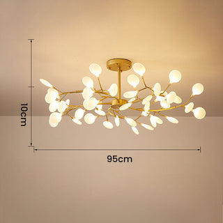 Acrylic branch luxury chandelier modern ceiling fixture