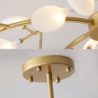 Acrylic luxury branch chandelier modern pendant ceiling lamp