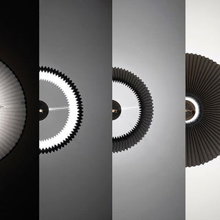 Modern paper pendant top view — LED bedroom hanging lamp
