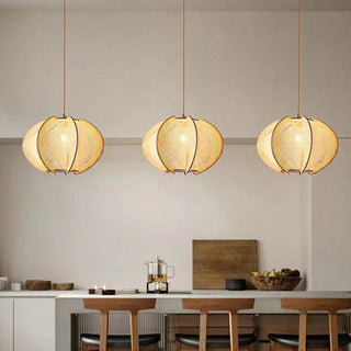 Suspension en bois – Lampe artisanale de forme irrégulière avec corde