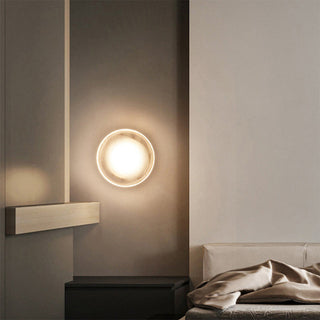 Sleek modern designer LED acrylic wall sconce — fixture
