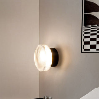 Acrylic sleek modern LED wall sconce detail — designer