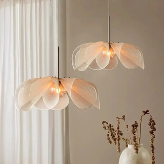 Modern Pendant Light – Rattan Pendant Lamp With Black Metal Frame, Adjustable Hanging Light