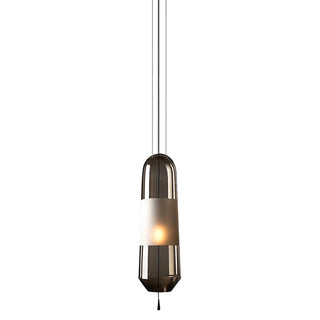 Capsule pendant top view — glass sleek adjustable ceiling fixture