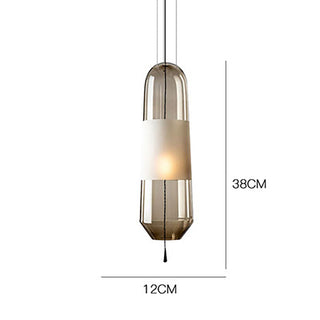 Colgante de cristal Cápsula – Lámpara colgante moderna con diseño elegante y ajustable