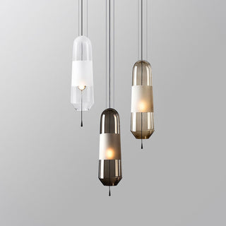 Colgante de cristal Cápsula – Lámpara colgante moderna con diseño elegante y ajustable