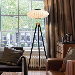 Silk classical lamp setting — elegant iron base wide