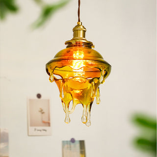 Resin water drop pendant styled — designer modern hanging lamp