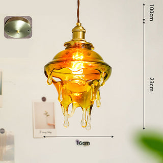 Modern designer resin water drop pendant — living room ceiling lamp