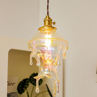 Designer resin water drop pendant — modern living room lamp