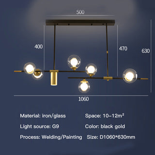 LED Sputnik Chandelier – Modern 7 Light Gold Tier Contemporary Fixture