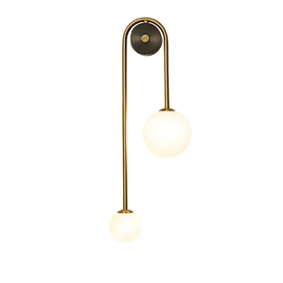 Scandinavian Wall Lamp – Glass Wall Light with Aluminium Frame & Soft Ambient Lighting